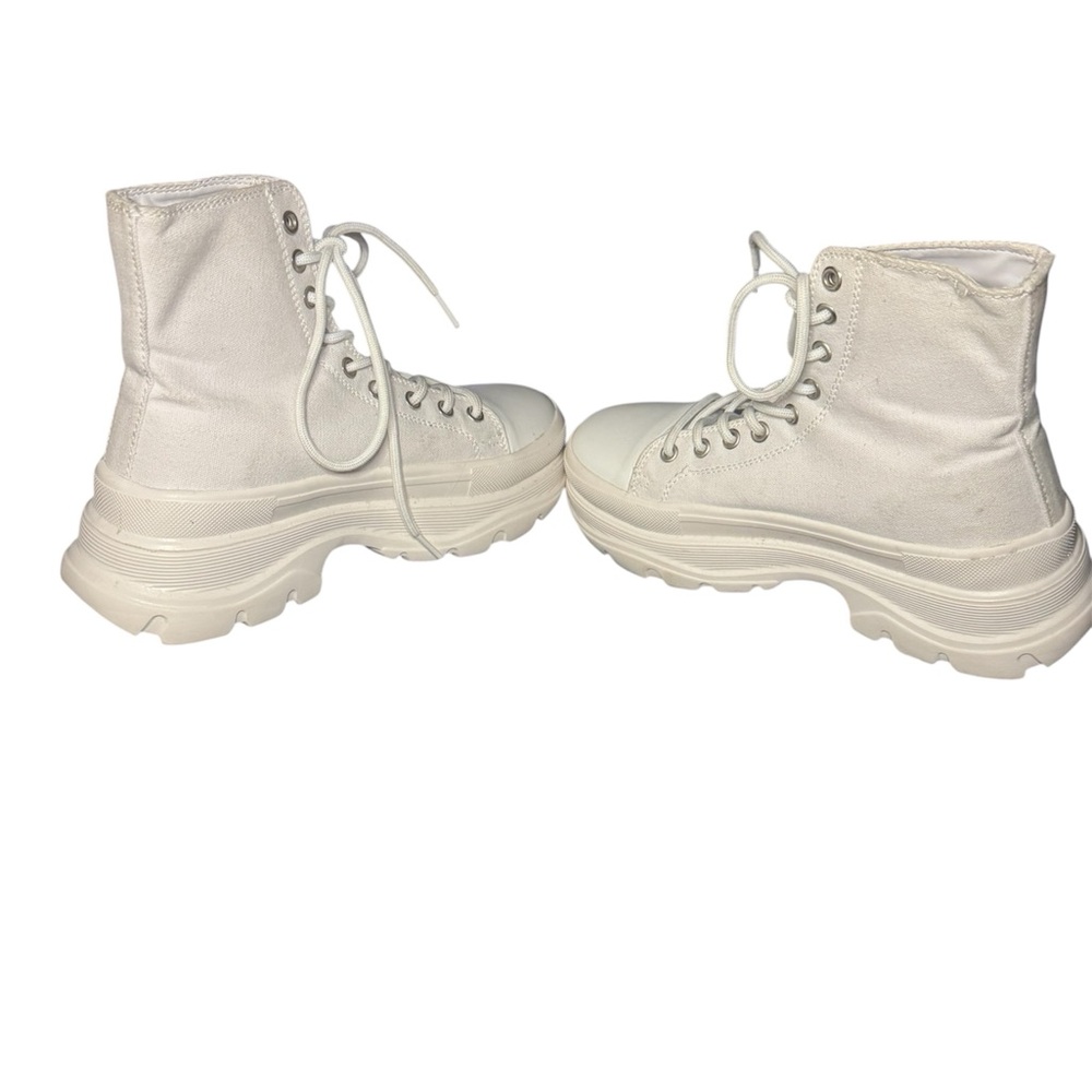 Berness High-Top White Sneakers Size 7 - Picture 4 of 9